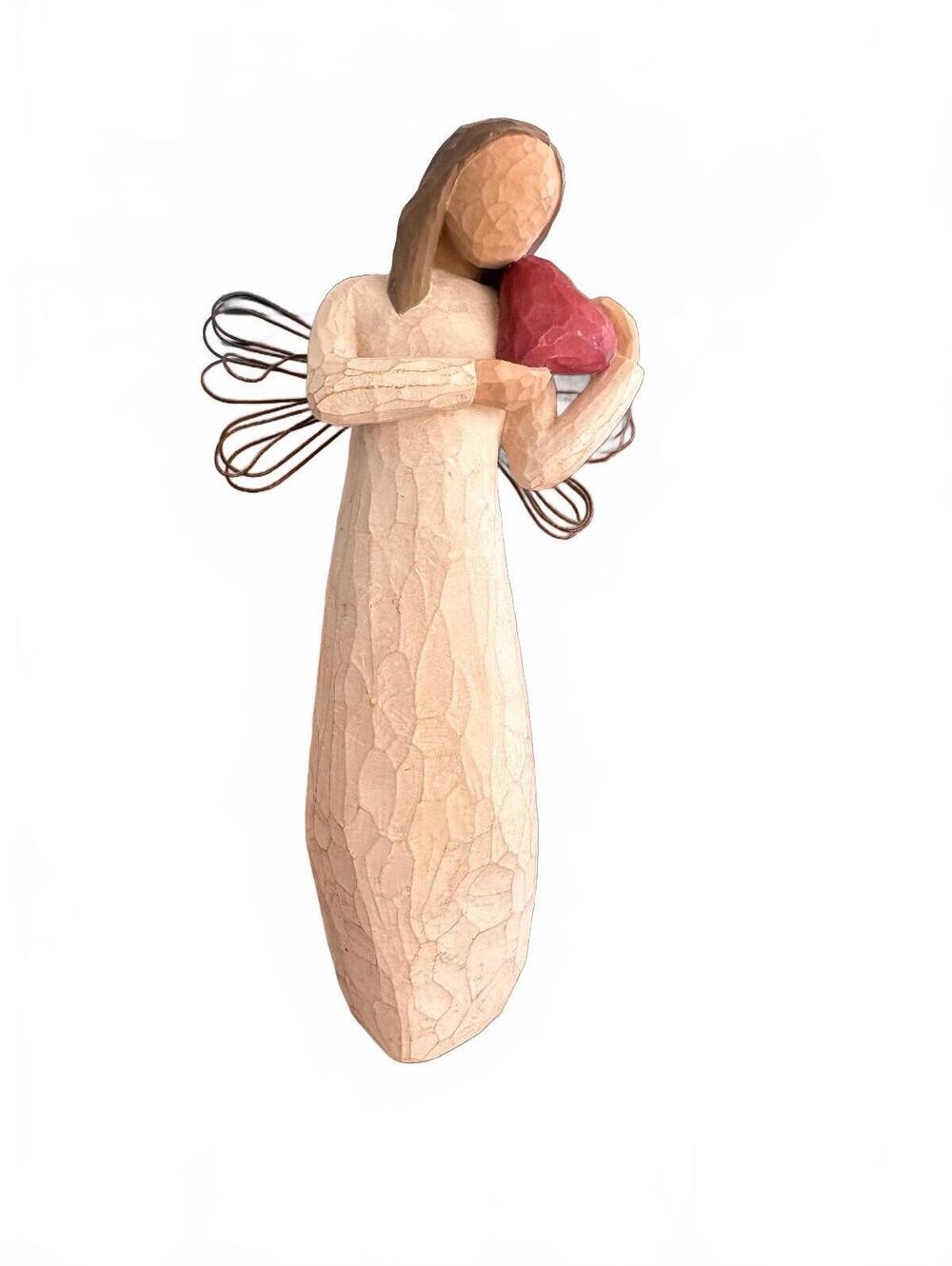Willow Tree Angel of the Heart Figurine Susan Lordi DEMDACO 2000 Red Heart